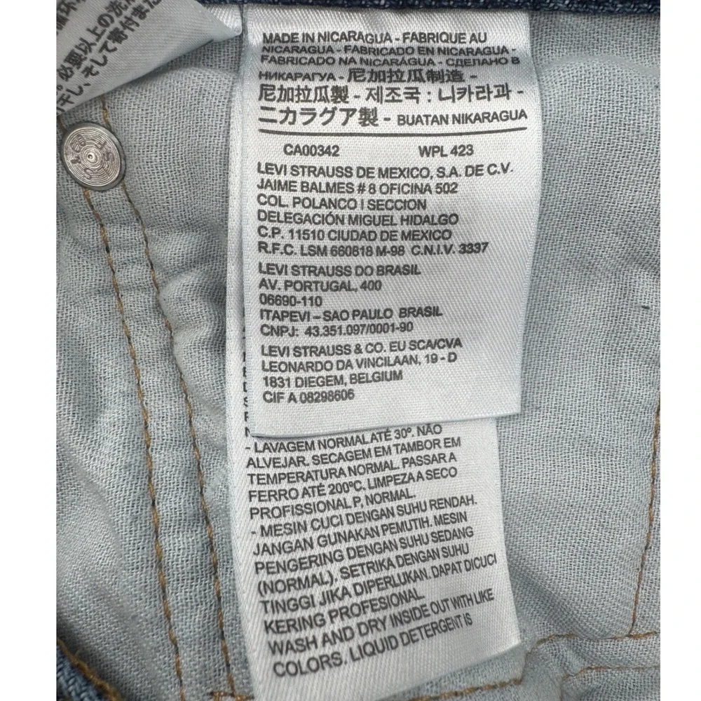 Levi's 505 Regular Fit Jeans 36x30 Straight Leg Denim Denim Classic Workwear